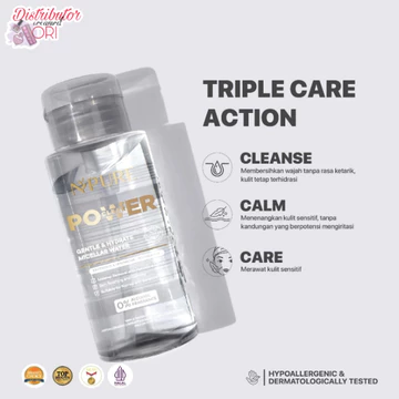Npure Acne Power Clear Micellar Water Micellar Gentle Hydrate Micellar No Alcohol Sls Free Bpom