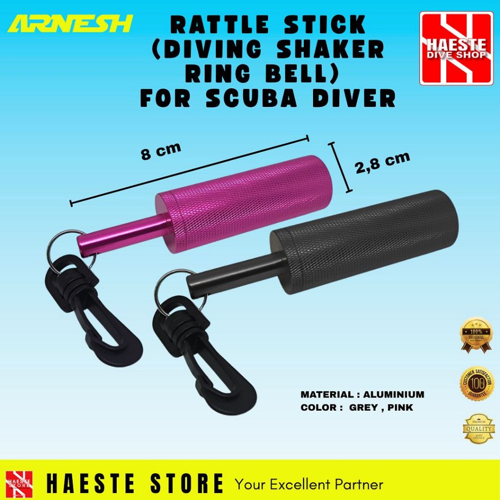 Jual ARNESH RATTLE STICK DIVING SHAKER RING BELL FOR SCUBA | Shopee ...