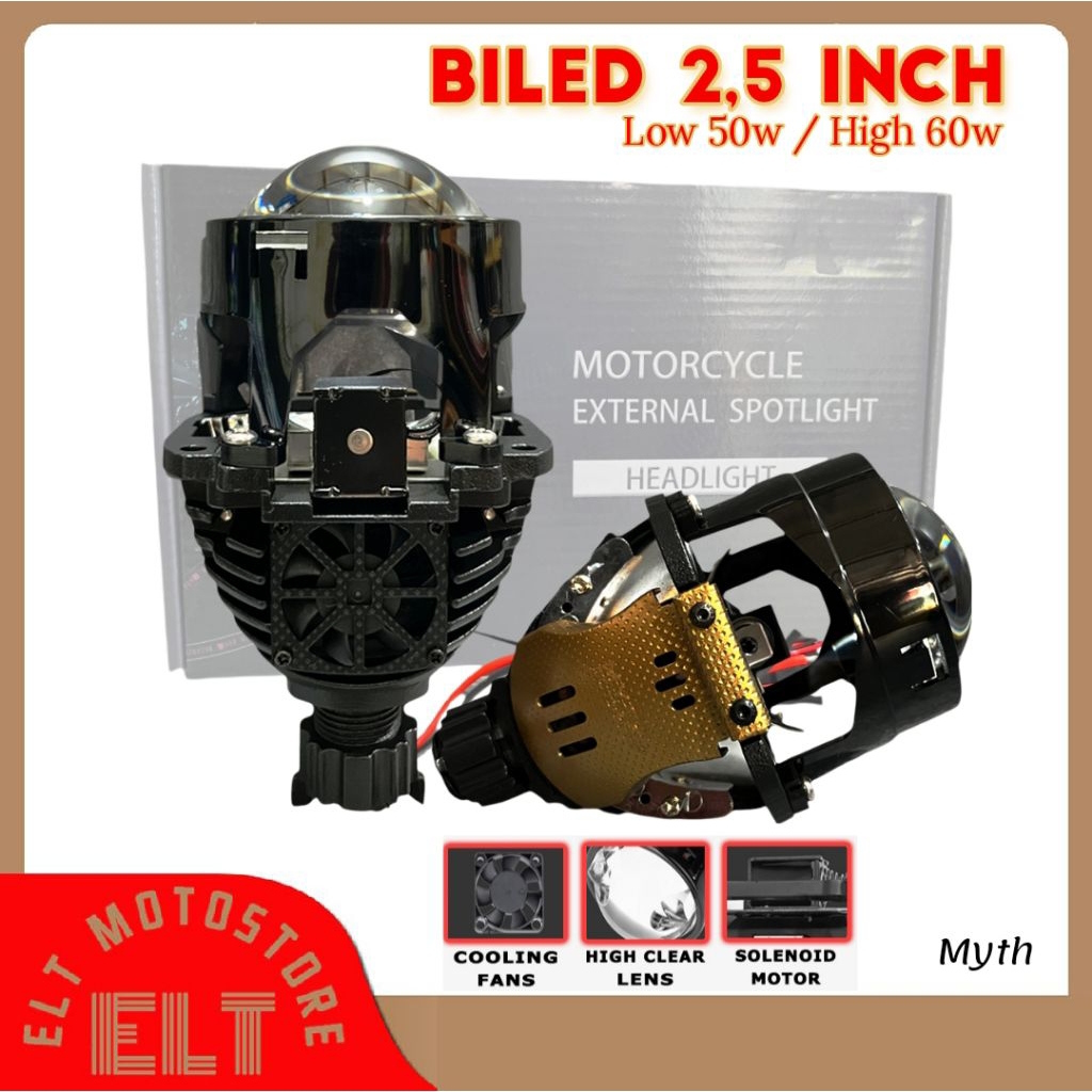Jual Biled projector Myth 2,5 inch 60 Watt Biled Original | Shopee ...