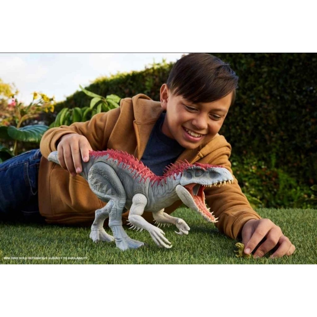 Jurassic World Indominus Rex juguete de dinosaurio con luces, sonidos, mordiscos y