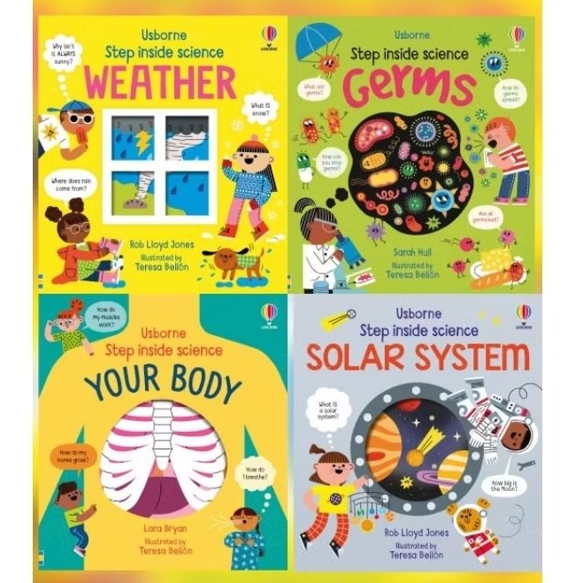Jual ORI - Usborne step inside Science: Weather / Germs / Your Body ...