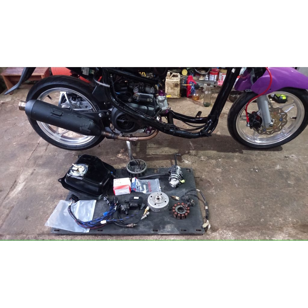 Jual paket satu set injeksi untuk mio sporty smile ecu mx king v1 tb ...