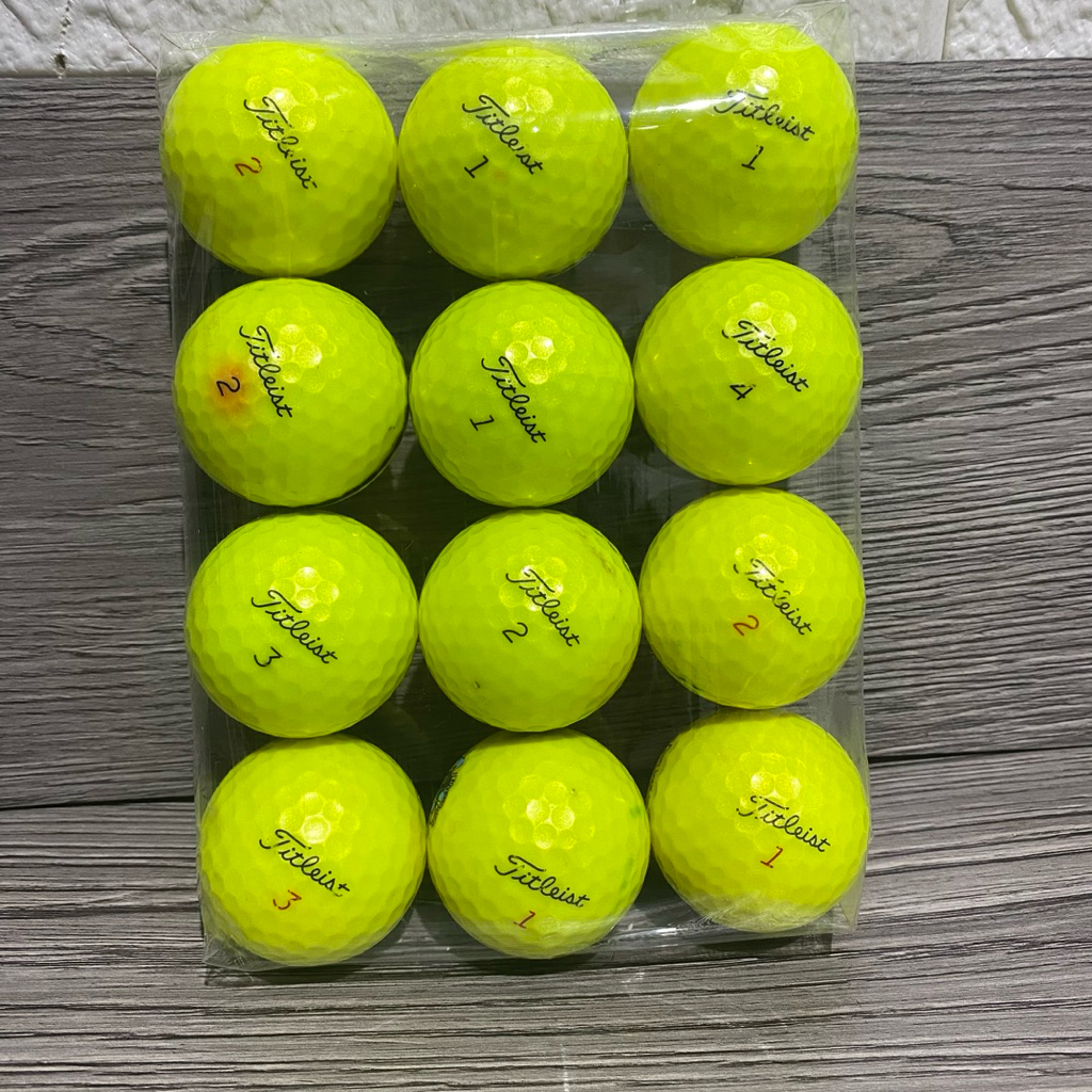 Jual Bola Golf Pro v1 Pro v1x Warna Kuning Grade B | Shopee Indonesia