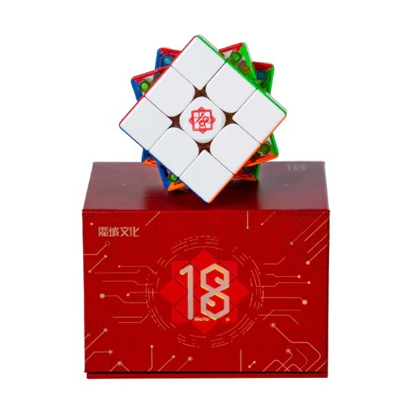 MoYu WeiLong V11 3x3 Magie Puzzle Würfel Sichtbar M 8-Ebene Doppel