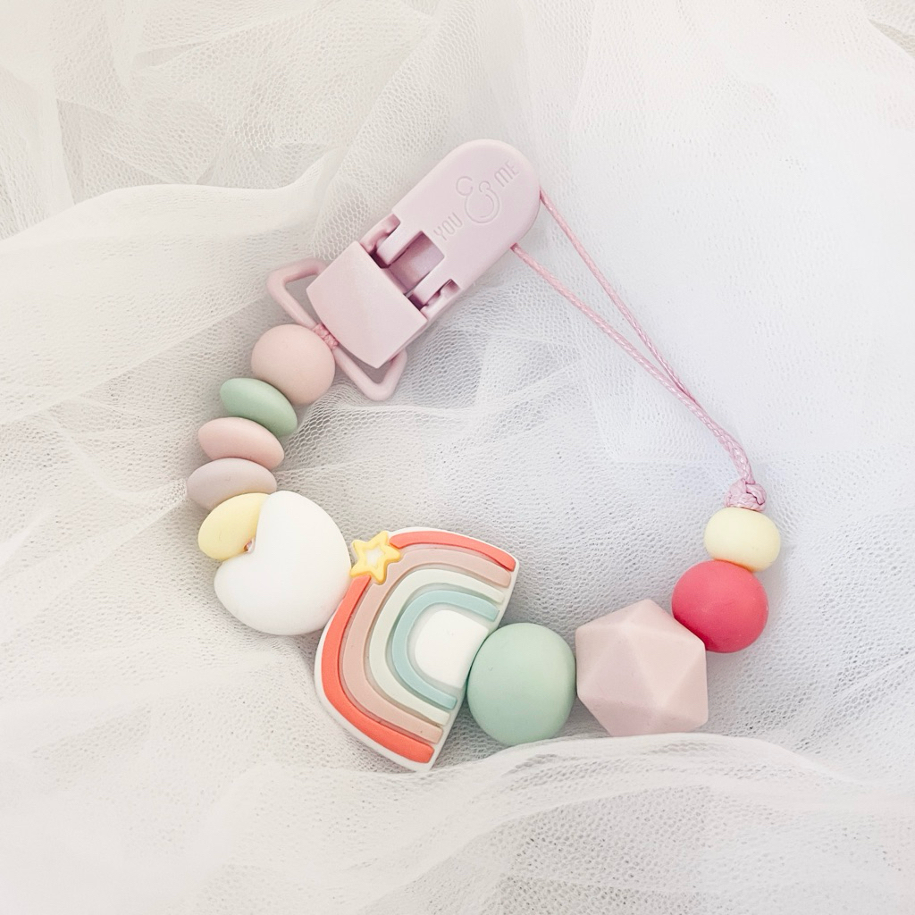 Jual You and Me - Peace - Pacifier Clip - Rantai Empeng - Gantungan ...