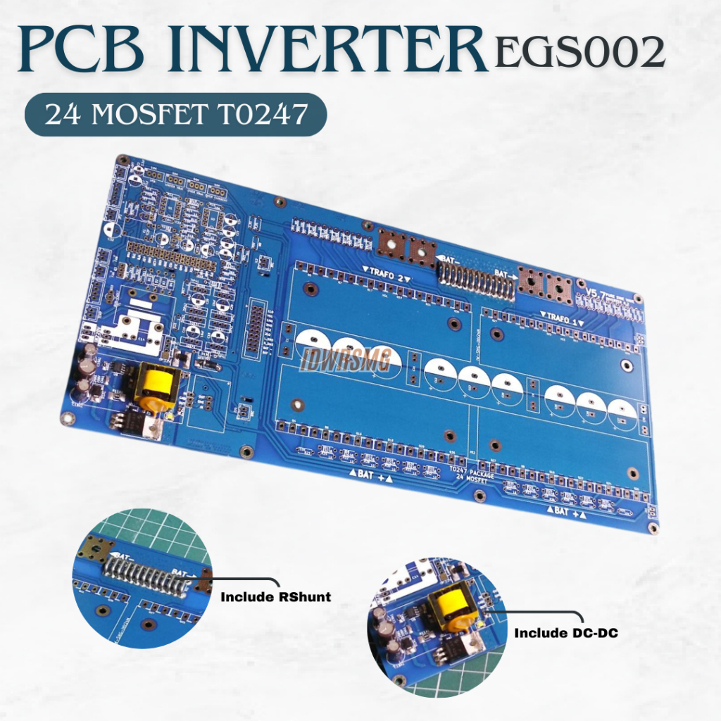 Jual PCB inverter 24 Mosfet to 247 [mosfet besar] Power inverter LF PSW ...
