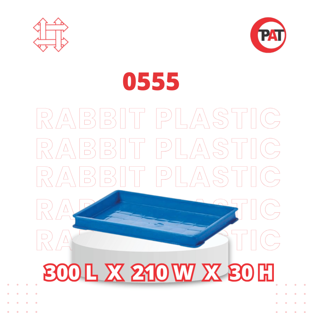 Jual Rabbit Tray Plastik 0555 Blue | Shopee Indonesia