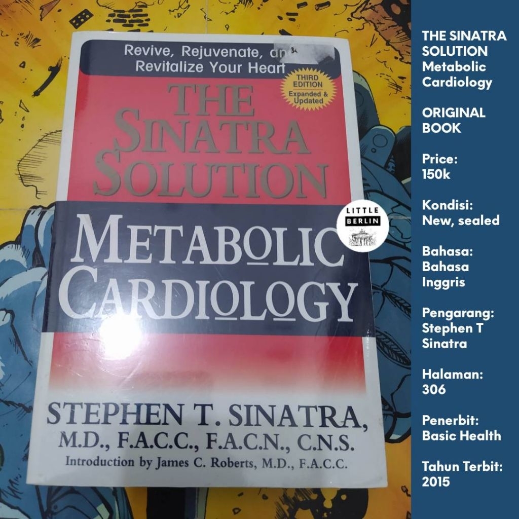 Jual ORIGINAL Buku METABOLIC CARDIOLOGY Stephen T Sinatra English New Medical Book Buku ...