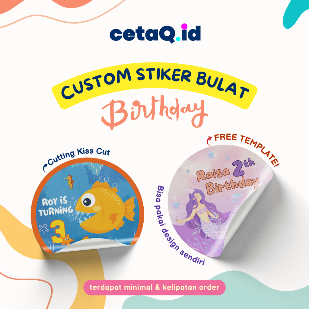Jual Cetaq.id Stiker Birthday Custom Nama BULAT, Sticker Ulang Tahun ...