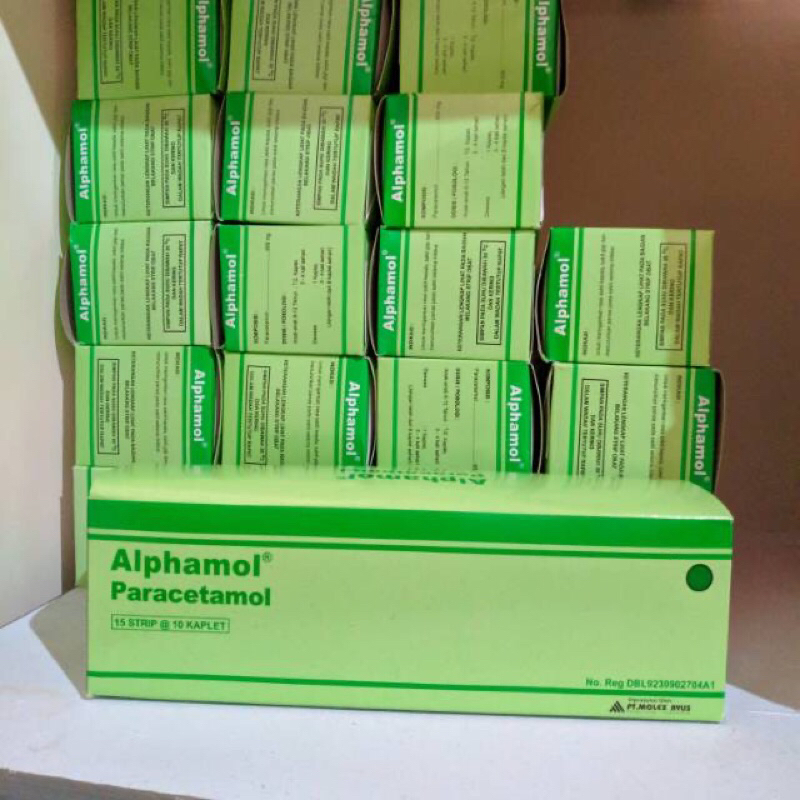 Jual ALPHAMOL PARACETAMOL 600mg Box isi 10 strip | Shopee Indonesia