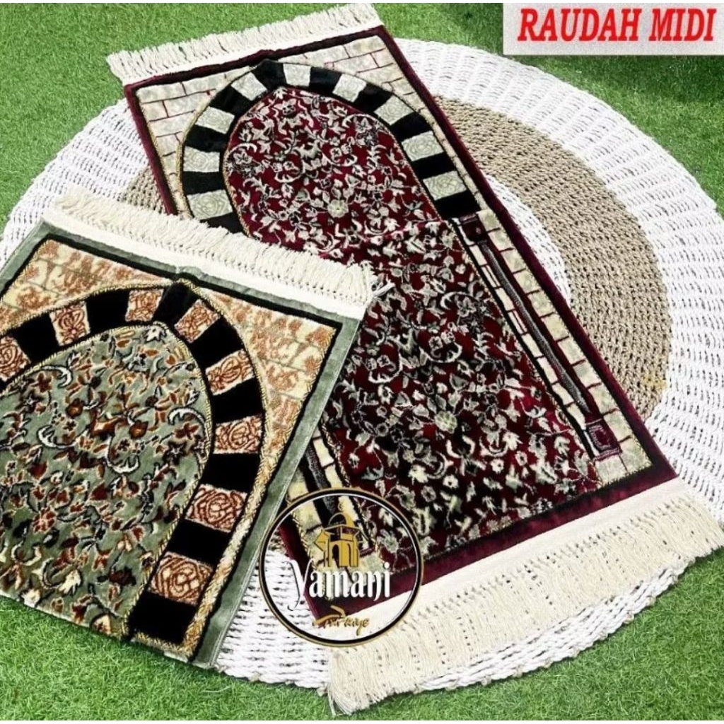 Jual Sajadah Yamani Carpet Premium Motif Raudhah Tebal Dan Lembut ...