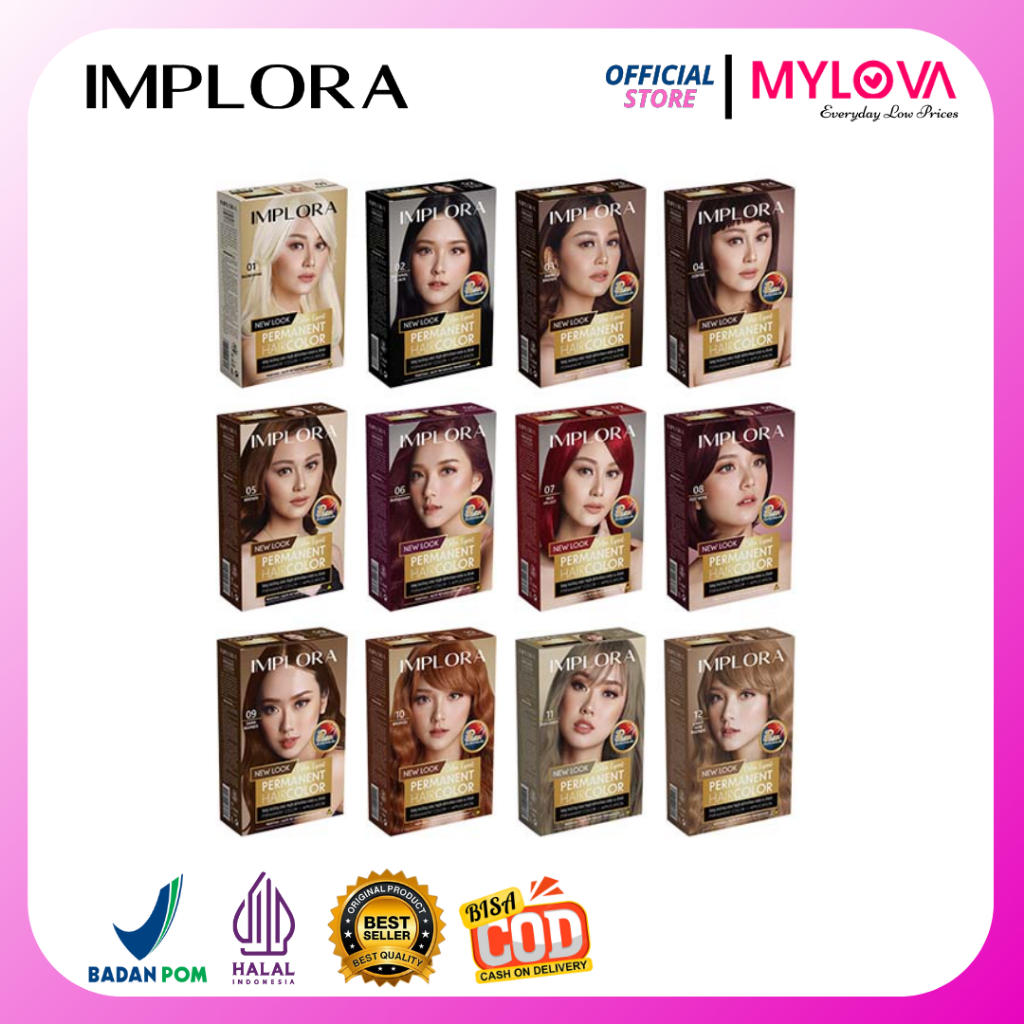 Jual Implora New Permanent Hair Color. | Shopee Indonesia