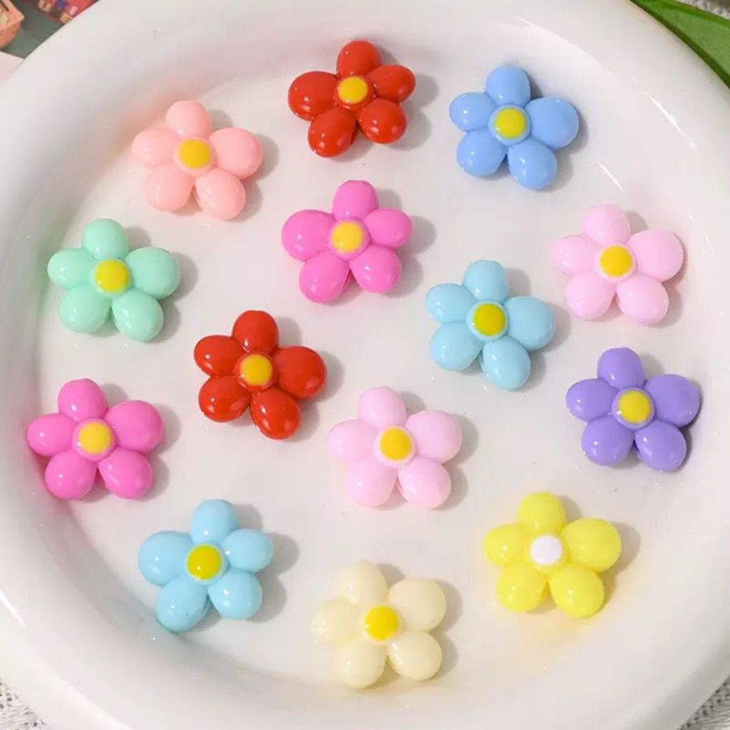 Jual Manik Bunga Daisy Pastel Mix Random (10gram) | Shopee Indonesia