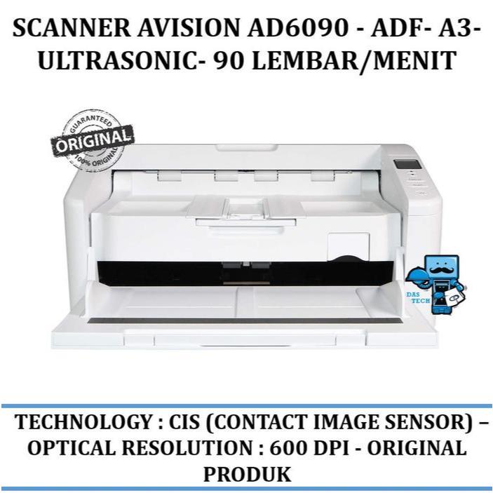 Jual Scanner Avision Ad6090 Adf A3 Ultrasonic 90 Lembar/Menit ...