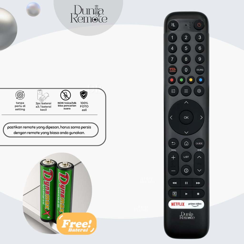 Jual Remote Remot TV TCL IFFALCON MODEL RC716 Smart LED LCD IR NON ...