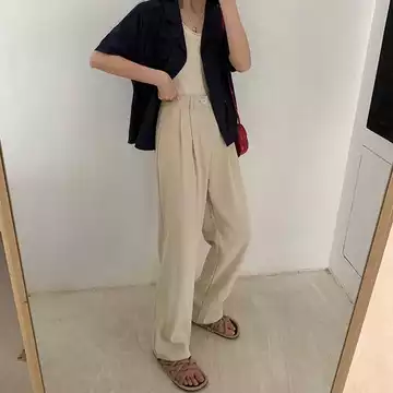 Loose Pants Trousers Celana Anti Kusut Celana Kulot Wanita Jumbo Highwaist Loose Pants Jumbo