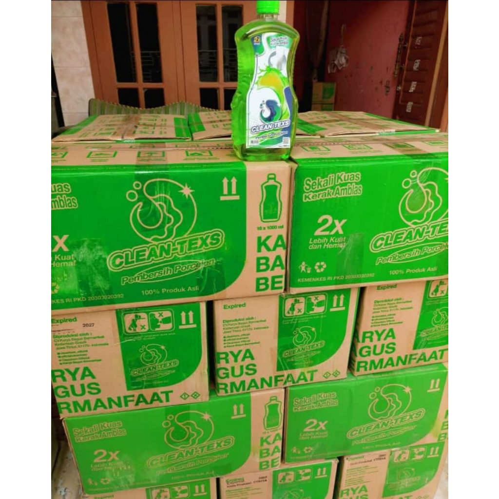 Jual [ Grosir ] Cleantexs 1000ml Isi 16 Botol Cleantex 1000ml Clean ...