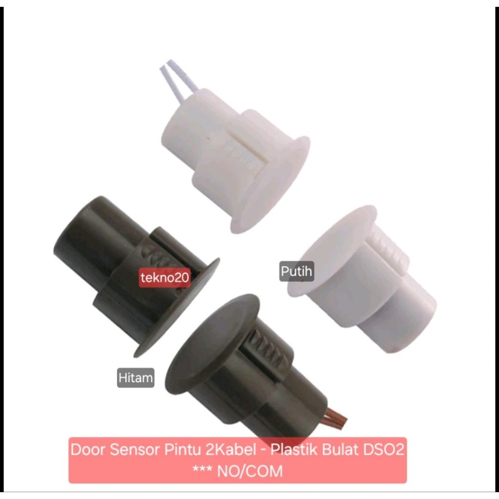 Jual Magnetic Door Sensor Pintu 2Kabel ( NO/COM ) | Wired Door Magnetic ...