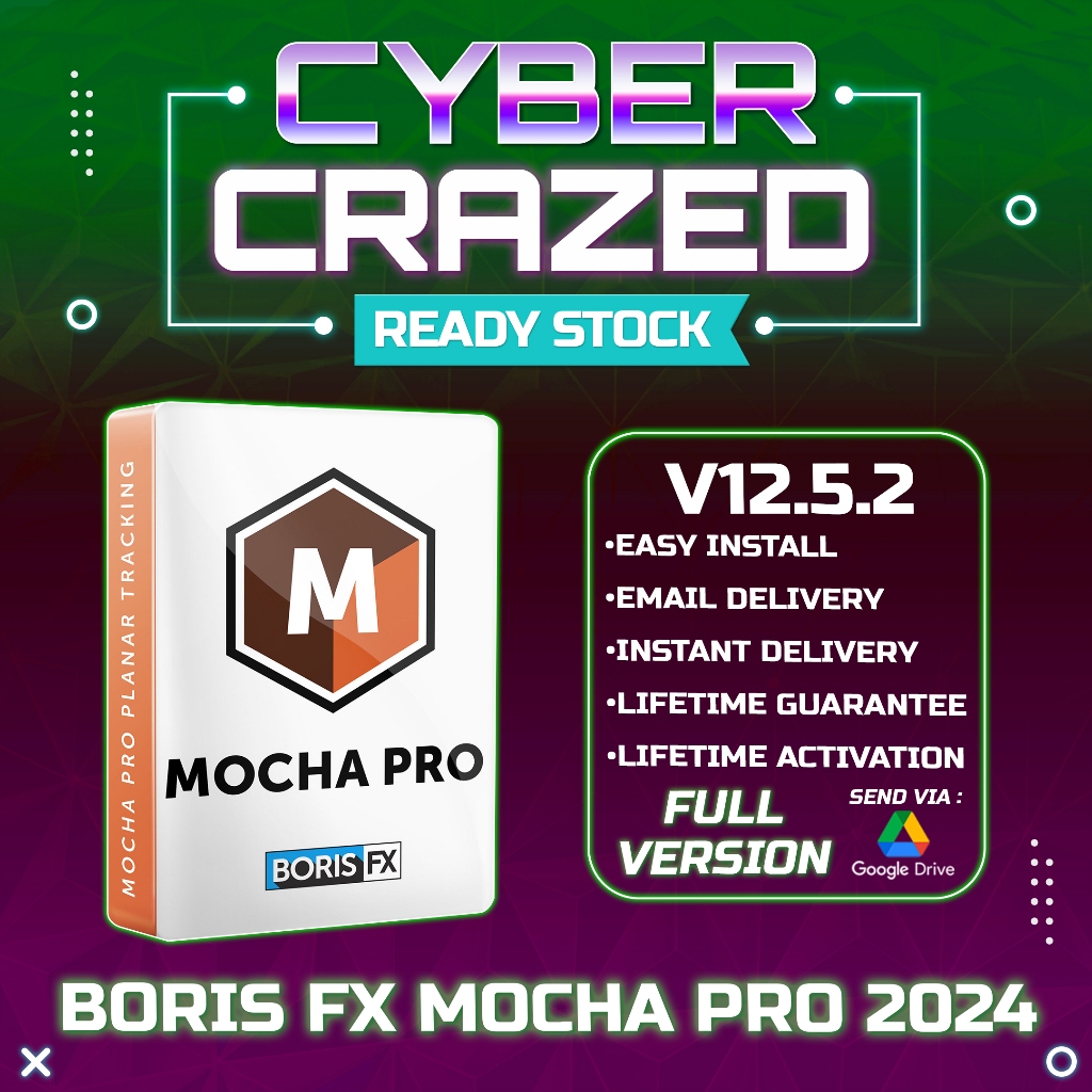 Jual (Win/Mac) Boris FX Mocha Pro 2025.5 v12.5.2 Full Version (Versi ...