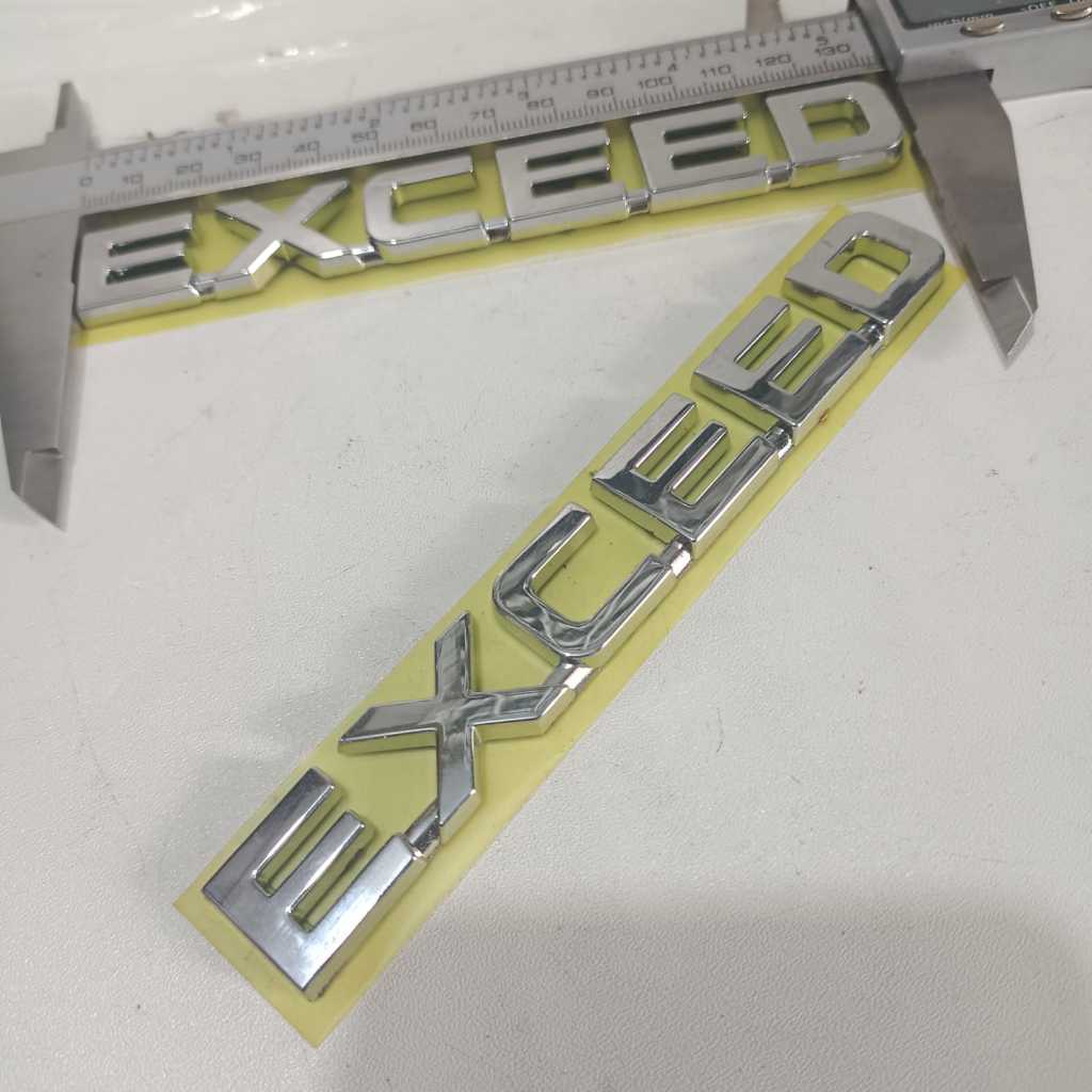 Jual emblem/logo tulisan exceed crome car original | Shopee Indonesia