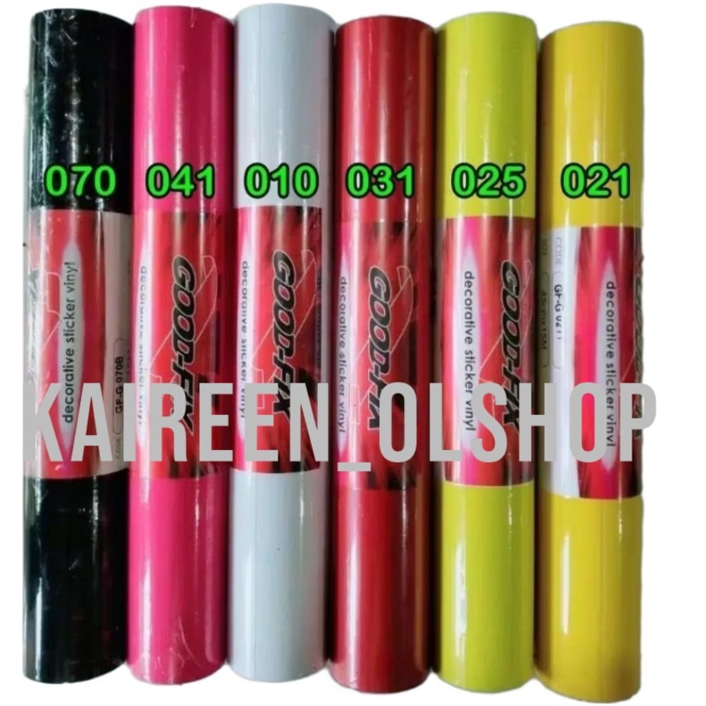 Jual per roll [lbr 45cm x pjg 15meter] stiker skotlet glossy goodfix ...