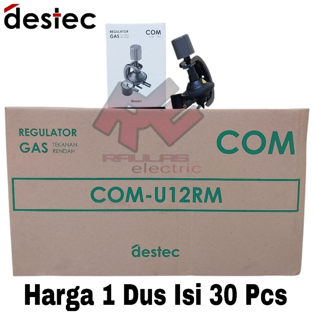 Jual Paket 1 Dus Regulator Destec Meter COM U12RM (1dus Isi 30Pcs ...