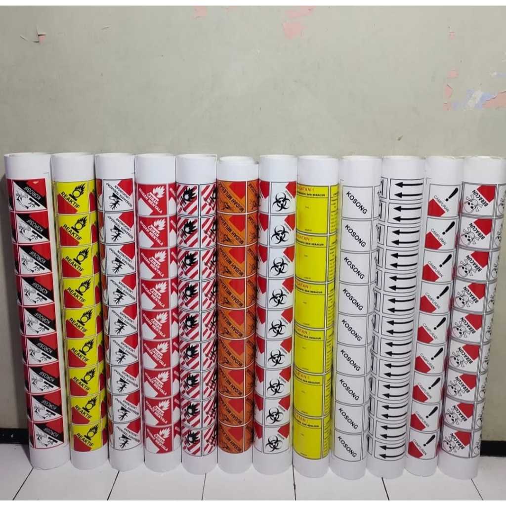 Jual Sign Stiker Peringatan - Sticker Simbol Limbah B3 | Shopee Indonesia