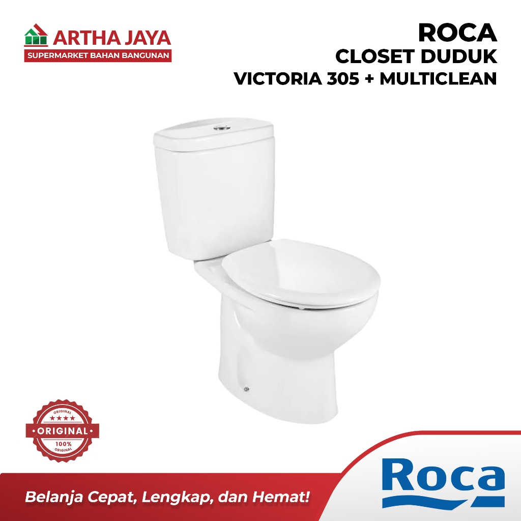 Jual Roca Victoria 305 + Multiclean Closet / Kloset Toilet Duduk ...