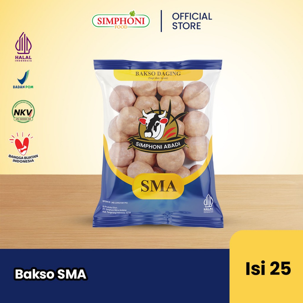 Jual Simphoni Bakso Sapi SMA isi 25 [HALAL] Bergizi Praktis | Shopee ...