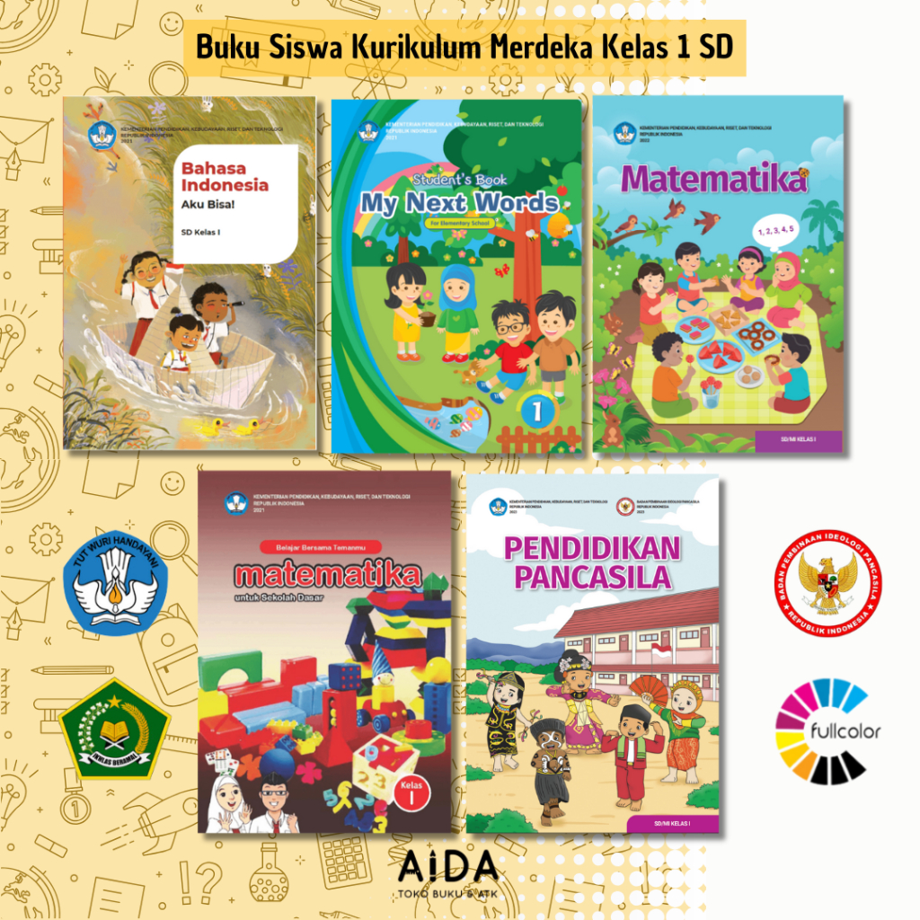Jual Buku Kurikulum Merdeka Kelas 1 SD - Buku Siswa Kelas 1 SD Kumer ...
