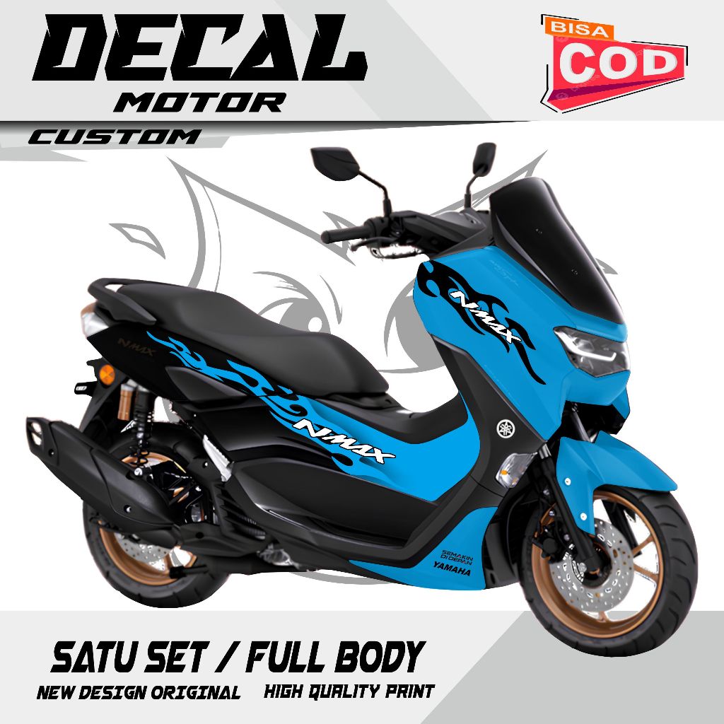 Jual Striping Sticker Decal Yamaha NMAX 155 Anti Air SIMPEL STICKER ...