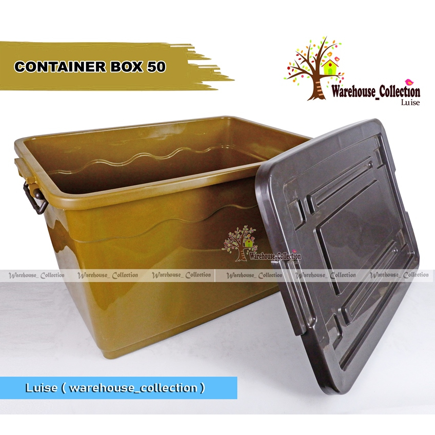 Jual BOX CONTAINER 30 & 50 LITER + Roda Gold Brown Susan - Kontainer ...