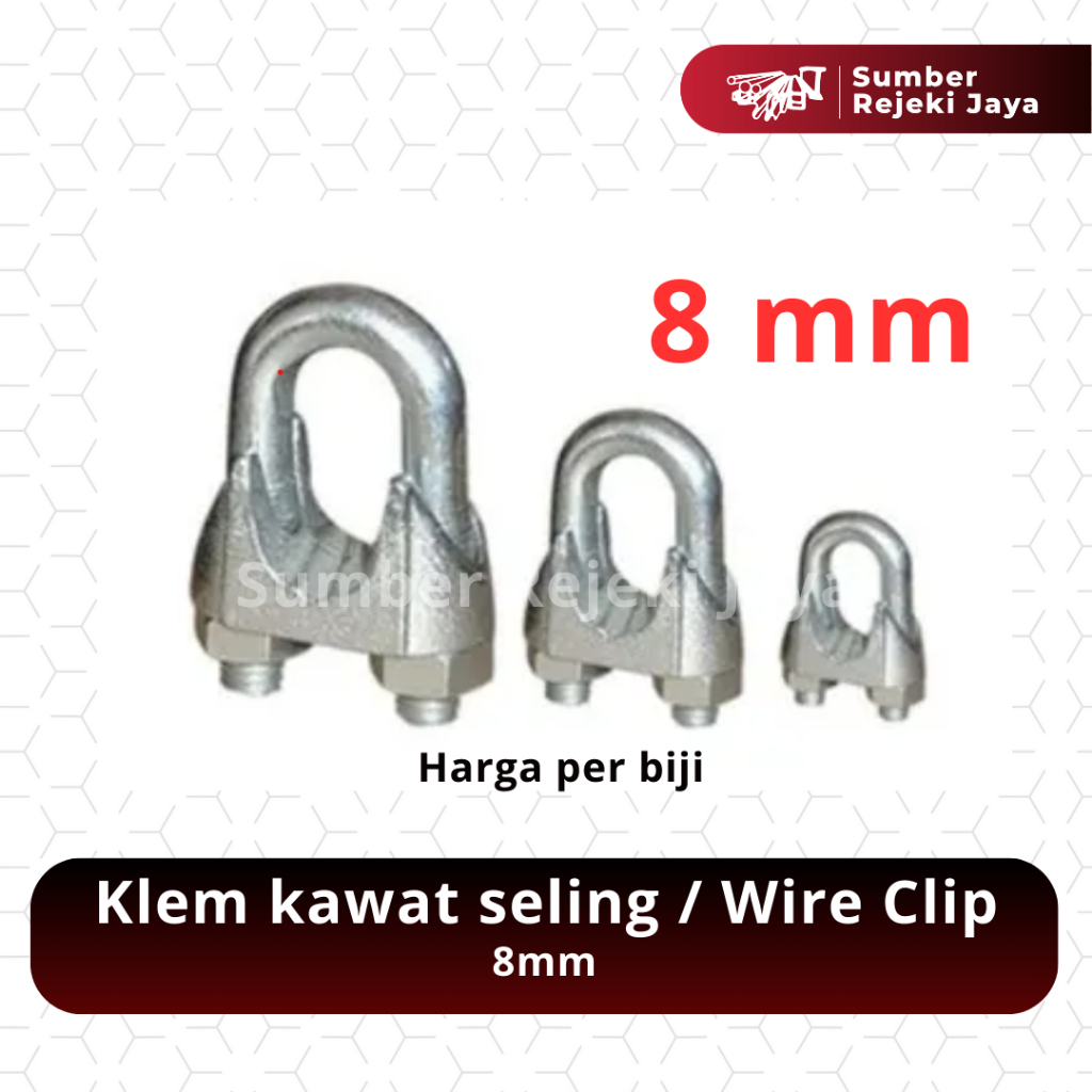Klem Kawat Seling 8mm | Kuku Macan | Wire Clip