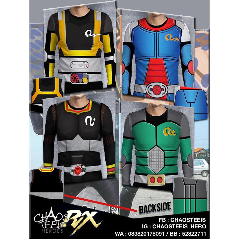 Jual Satria baja hitam / kamen rider black rx bio robo tshirt ...