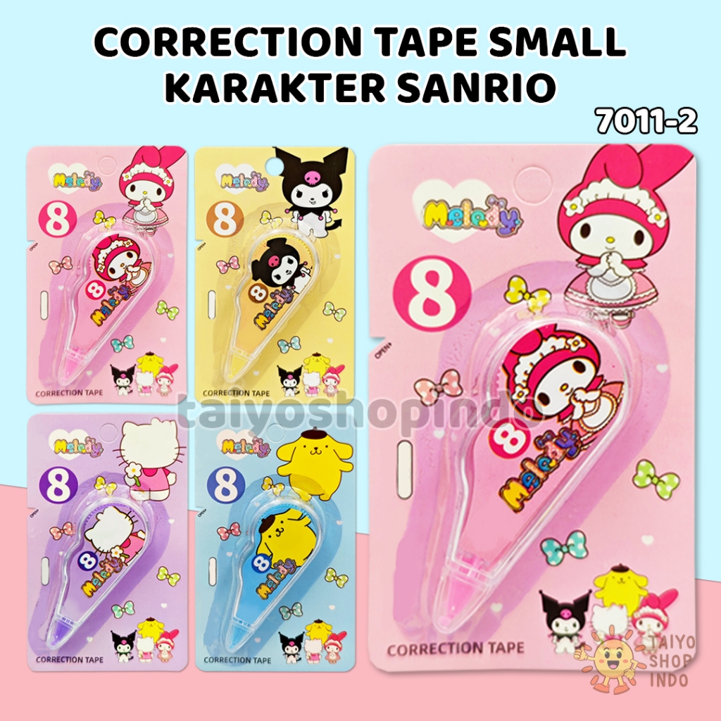 Jual TAIYO Correction Tape 8 Small Karakter Animal Baby Three Tipe X ...