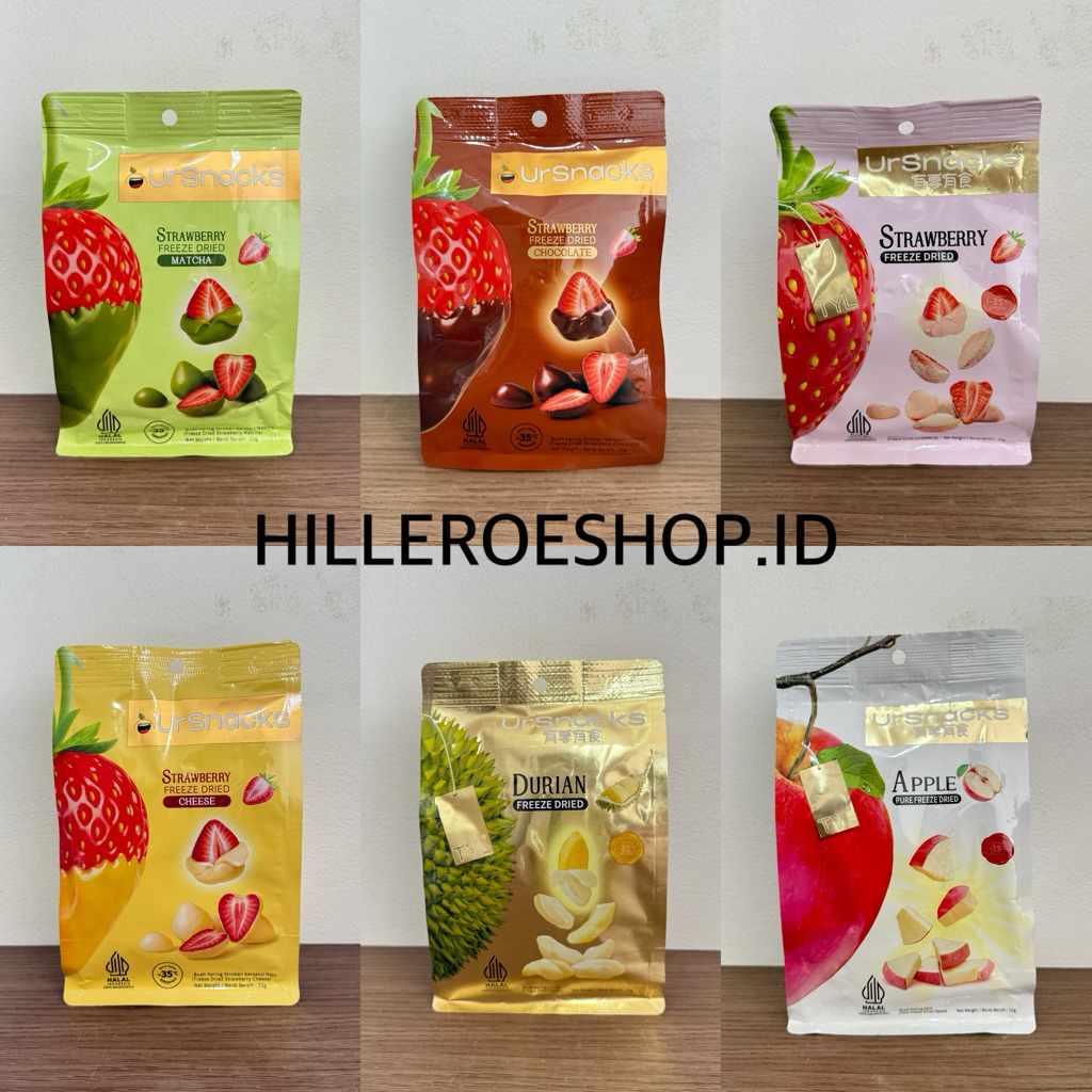 Jual TYL URSNACKS FREEZE DRIED FRUITS DURIAN 32GR / STRAWBERRY