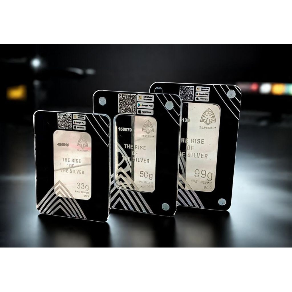 Jual SILVERIUM - Perak Batangan 99 Gram Silverium Original By Minigold ...