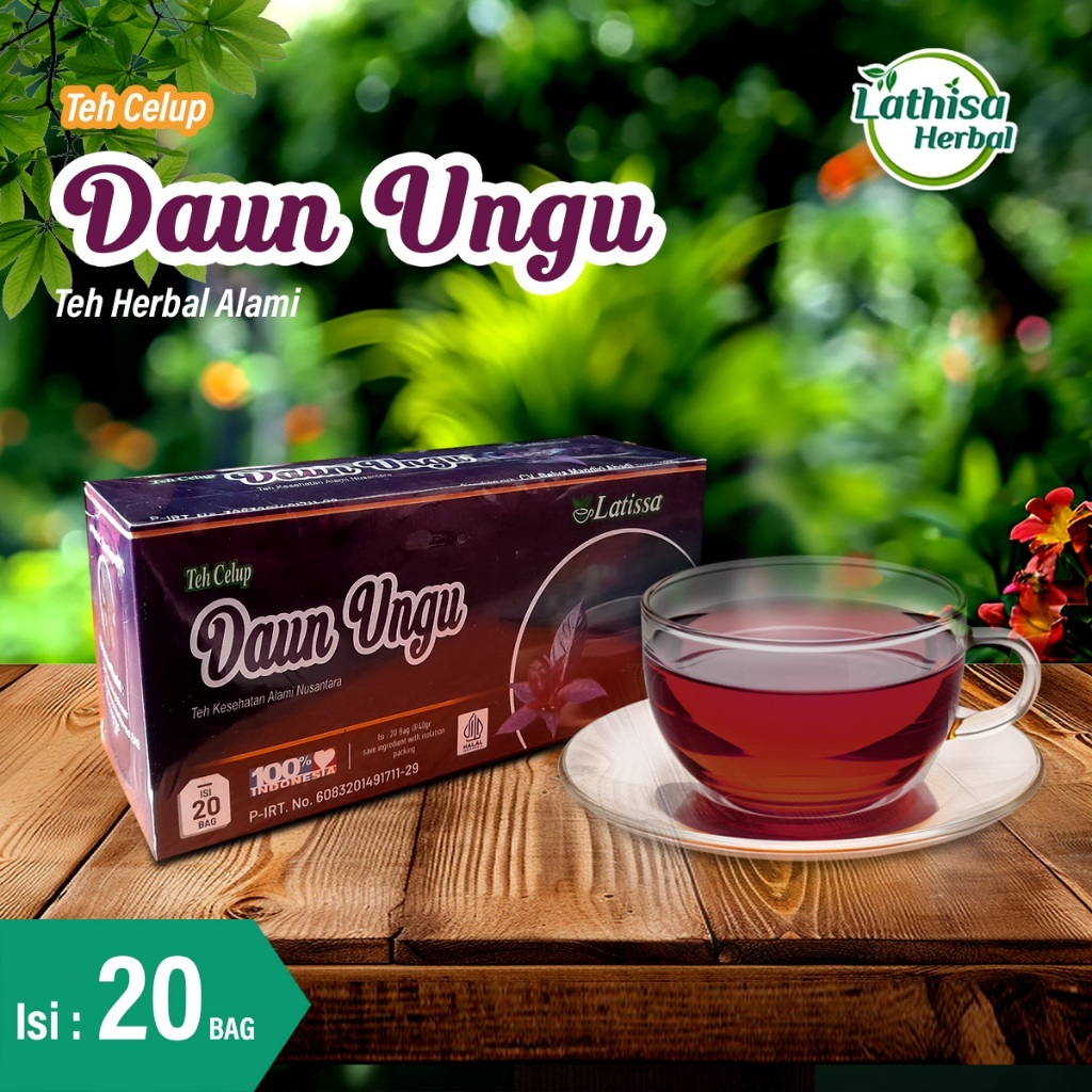 Wasir ambeyen obatnya teh celup daun ungu latissa