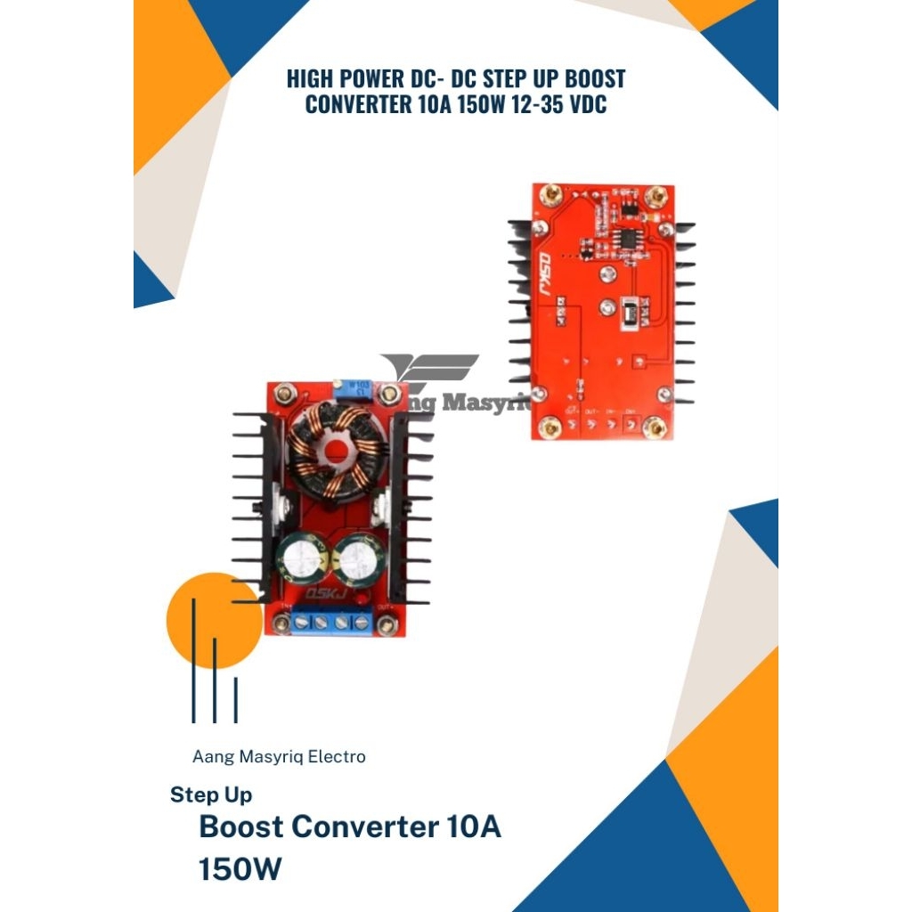 Jual High Power Dc- Dc Step Up Boost Converter 10A 150W 12-35 Vdc ...