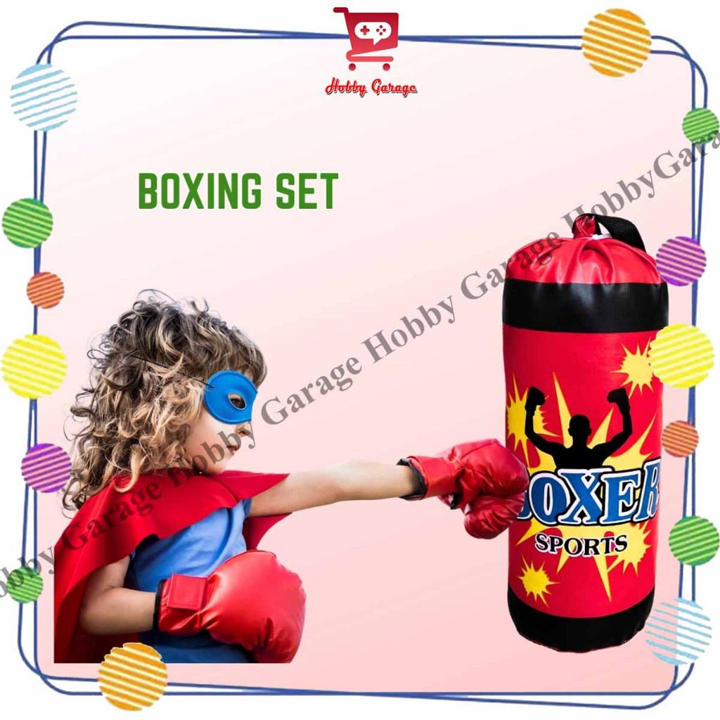Jual TSC Mainan Anak Samsak Boxing Set Laki Tinju Sarung Tangan ...