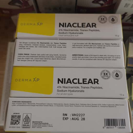Jual Derma XP Niaclear Niacinamide 4% – Krim Pencerah Wajah 15g ...