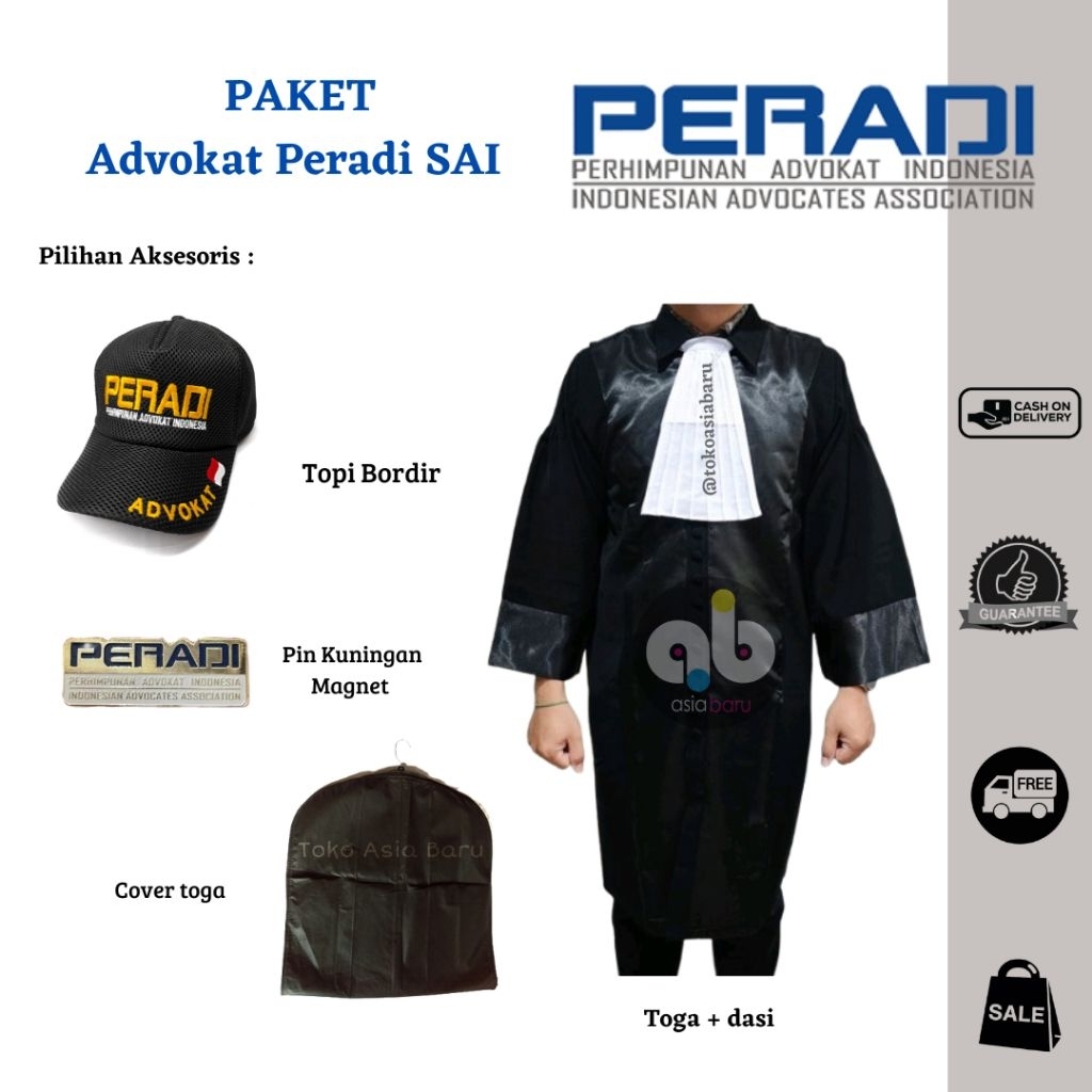 Jual [Peradi SAI] Toga Advokat | Toga Pengacara | Pelantikan | Peradi ...