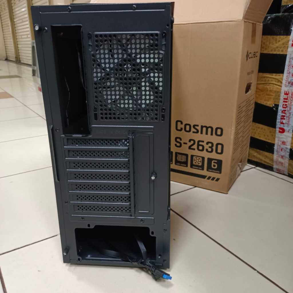 Jual PC Case Gaming Cubic Cosmo S-2630 ATX Include 4 Fan RGB | Shopee ...