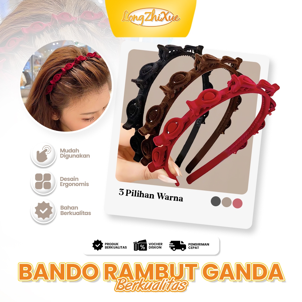 Jual Bando Rambut Korea - Creates Illusion Braid / Sanggal Rumit dengan ...