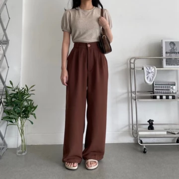 Loose Pants 332 PETITE SIZE Celana Kulot Anti Kusut Trousers Kantor Formal Casual 33293