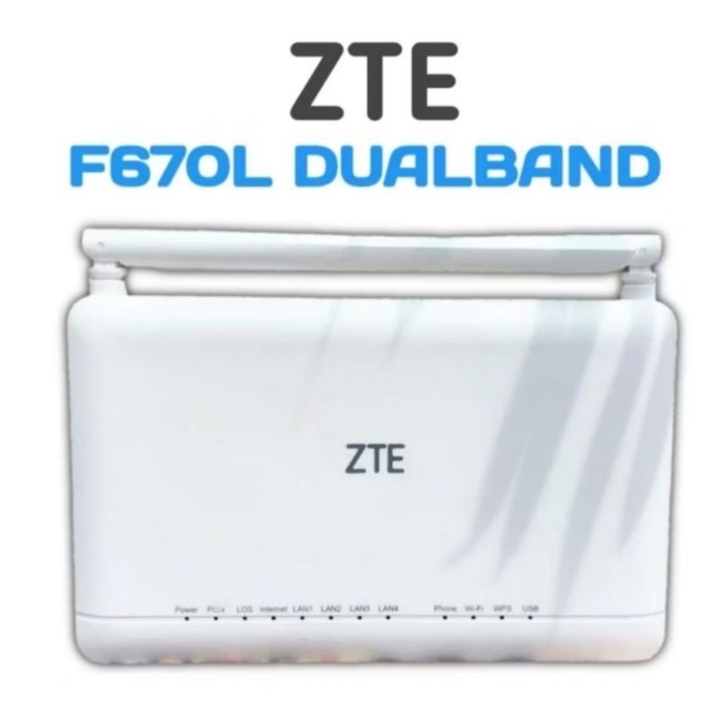 Jual ZTE F670L WiFi Router Gpon Ont Unit & Adaptor | Shopee Indonesia