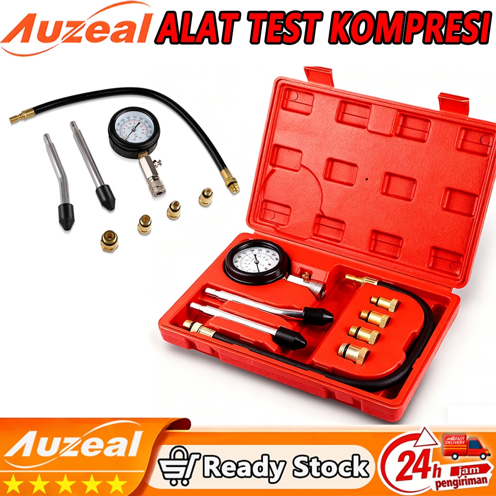 Jual Compression Tester Kit 8PCS 0-300 PSI - Alat Test Kompresi untuk ...