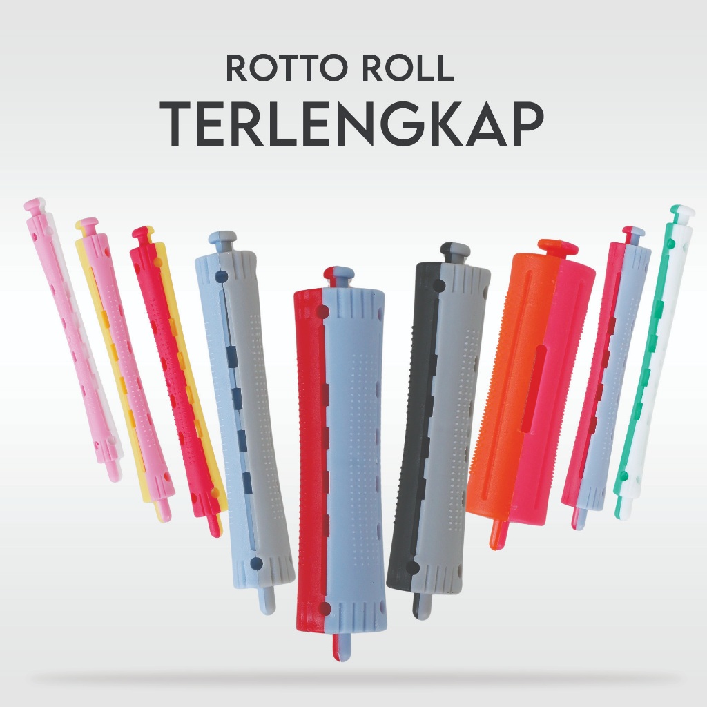 Jual Rotto Roll UKURAN TERLENGKAP ISI 12/ Rotto Roll Keriting Rambut ...