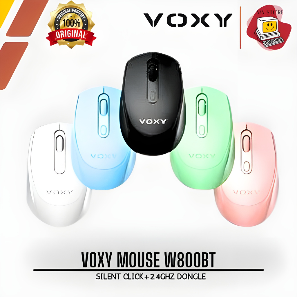 Jual VOXY Mouse W800BT Silent Click+2.4Ghz Dongle | Shopee Indonesia