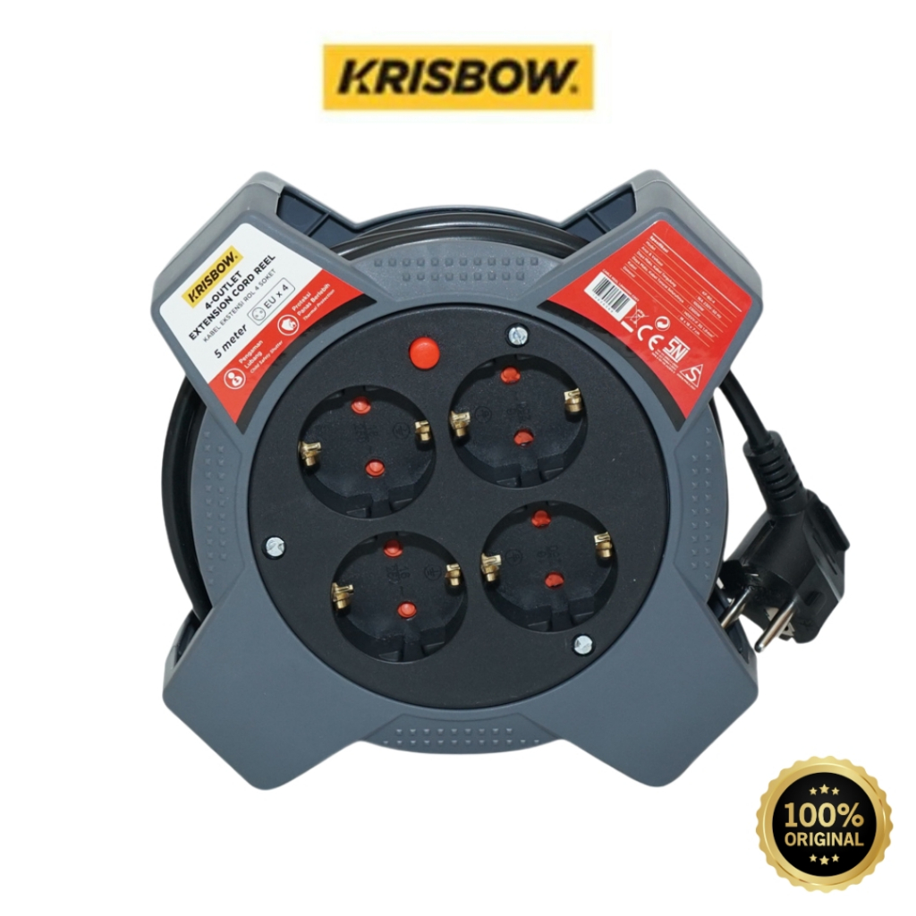 Jual Krisbow Kabel Roll 5m / CABLE REEL 1.0MMX5M | Shopee Indonesia